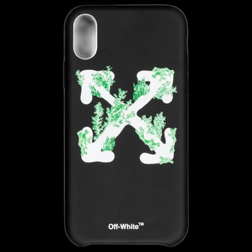 OFF-WHITE Corals Print iPhone XS Case Black/White