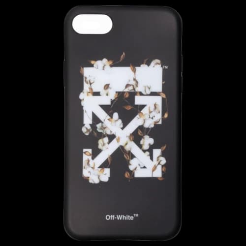 OFF-WHITE Cotton Flower iPhone 8 Case (SS19) Black/Multicolor