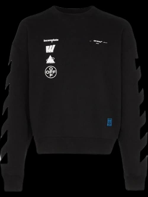 OFF-WHITE Diag Mariana De Silva Sweatshirt Black/Multicolor