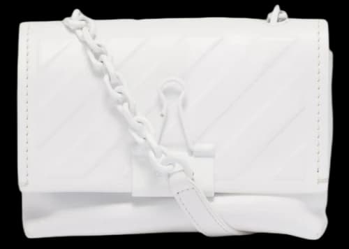 OFF-WHITE Diag Soft Bag Small White