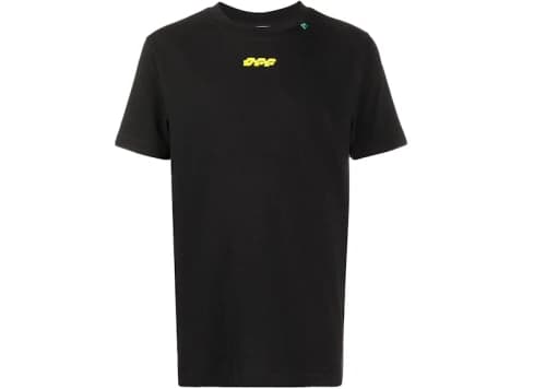 OFF-WHITE Disrupted Logo Print T-shirt Black