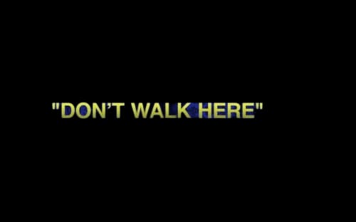 OFF-WHITE "Don't Walk Here" Rug