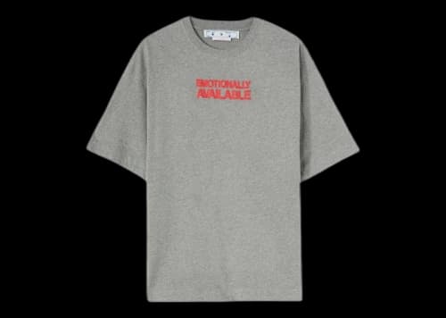 OFF-WHITE Emotion Arrow Over Skate S/S Tee Grey/Orange