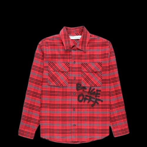 OFF-WHITE Flannel Shirt Red/Black