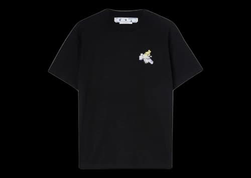 OFF-WHITE Flower Arrow Casual Tee Black