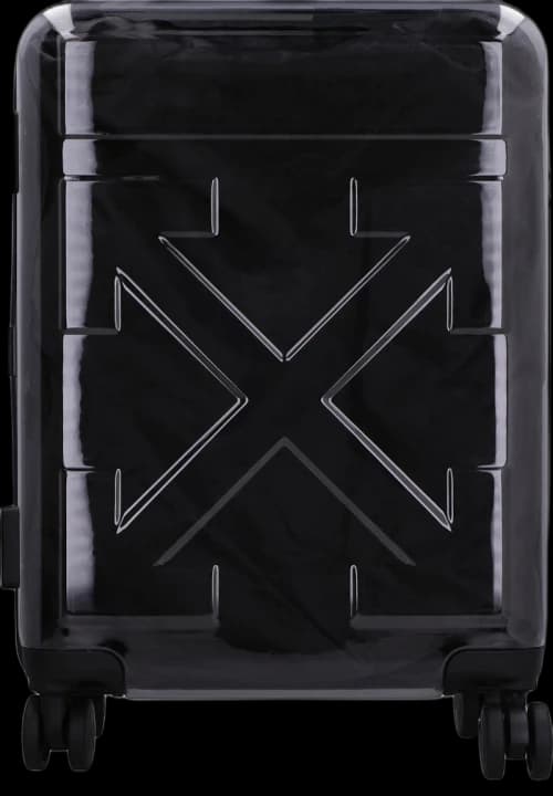 OFF-WHITE "FOR TRAVEL" Quote-Motif Luggage Translucent