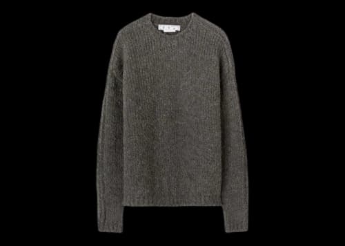 OFF-WHITE Funky Chunky Knit Crewneck Grey/Violet