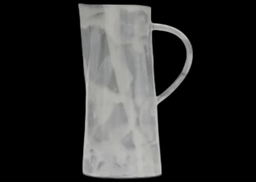 OFF-WHITE Glossy Taupe Ceramic Jug