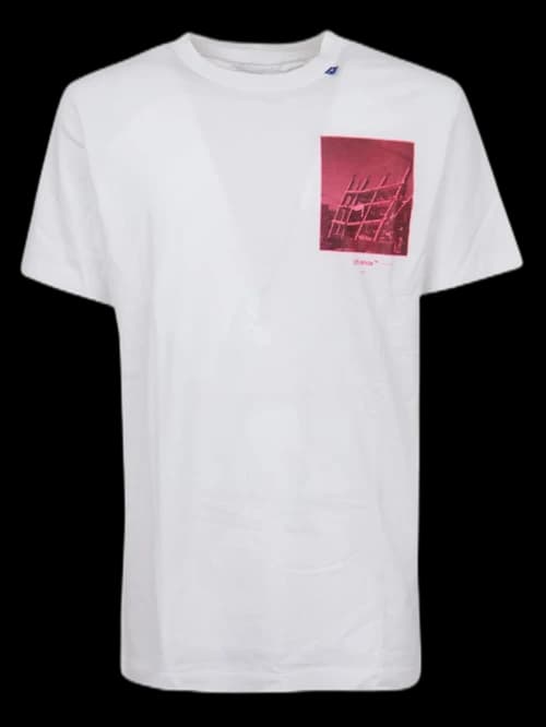 OFF-WHITE Halftone Arrows T-Shirt White/Pink