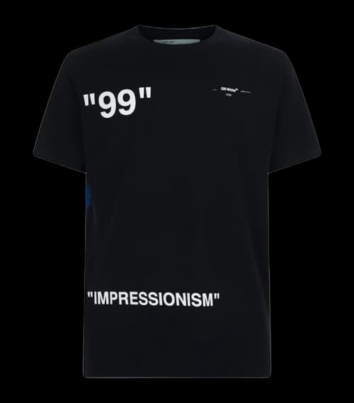 OFF-WHITE Ice Man Graphic Print T-Shirt Black/Multicolor