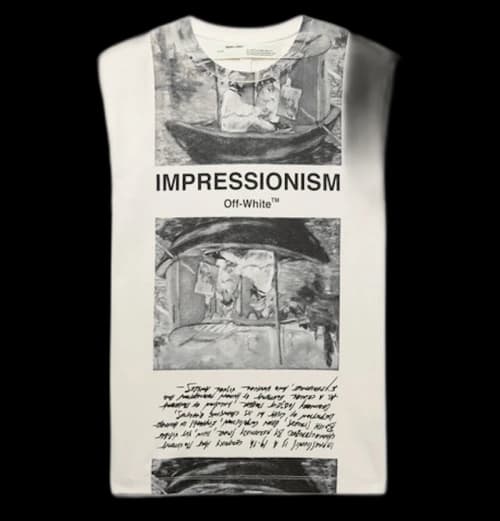 OFF-WHITE Impressionism' Graphic Print T-Shirt Off-White/Tonal Grey