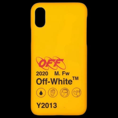 OFF-WHITE Industrial Y013 iPhone X Case Yellow/Black