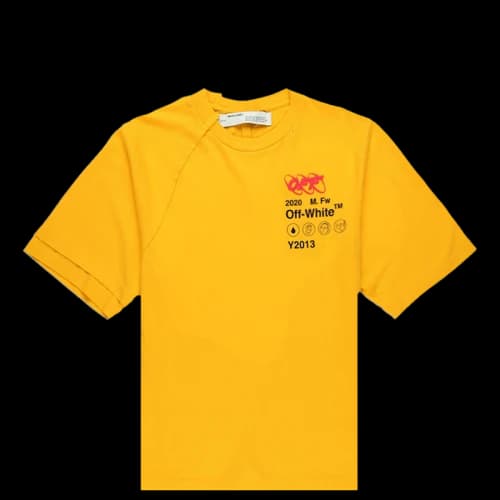 OFF-WHITE Industrial Y013 T-Shirt Yellow/Multicolor