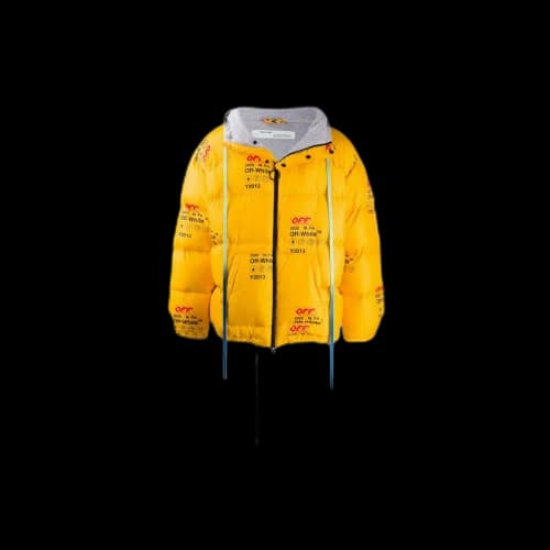Off-White Off White Industrial Zipped Puffer Jacket Yellow (2020)