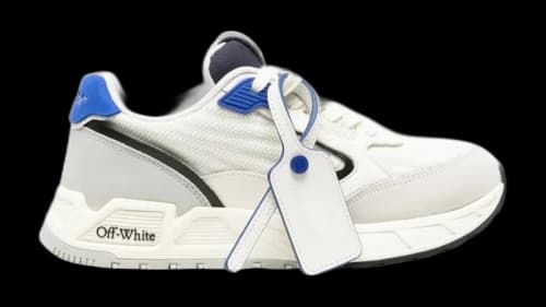 OFF-WHITE Kick Off Lace Up White Grey Blue (Women's)