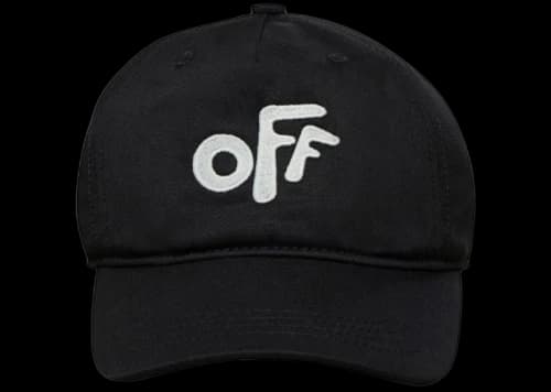 OFF-WHITE Kids Rounded Cap Black