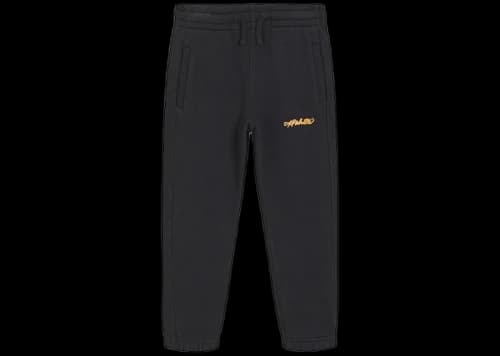 OFF-WHITE Kids Script Logo Sweatpants Black/Orange