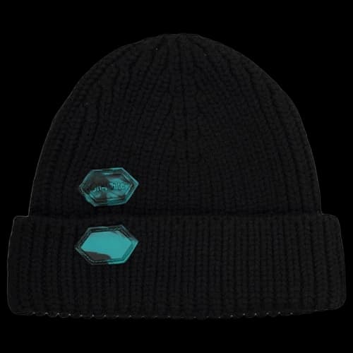 OFF-WHITE Knit Patch Beanie Black/Blue