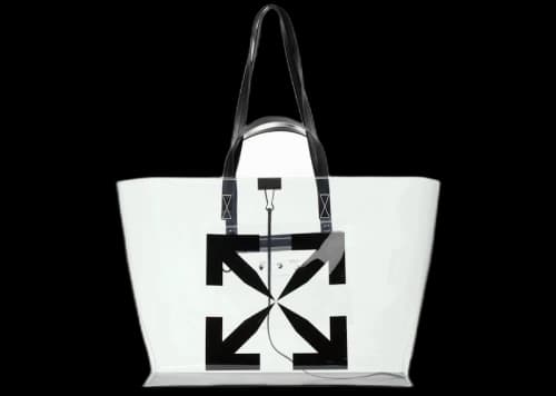 OFF-WHITE Large Arrow Tote Bag Large Transparent