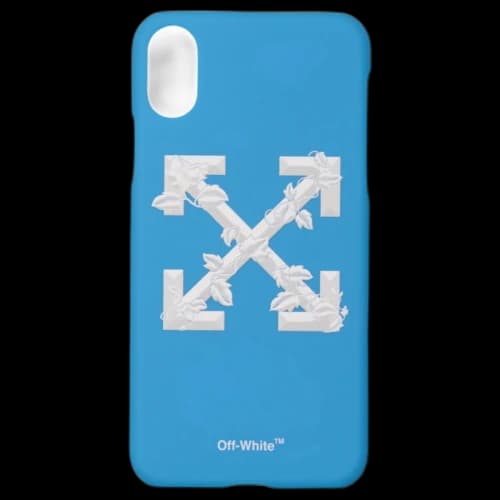 OFF-WHITE Leaves Arrows iPhone X Case (SS19) Blue/White
