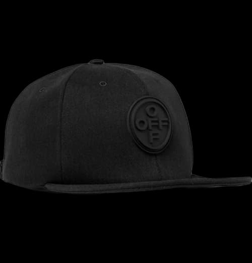 OFF-WHITE Logo Appliqued Denim Baseball Hat Black