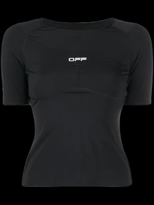 OFF-WHITE Logo Print Performance T-Shirt Black/White