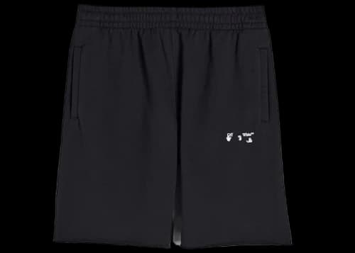 OFF-WHITE Logo Sweatshorts Black/White