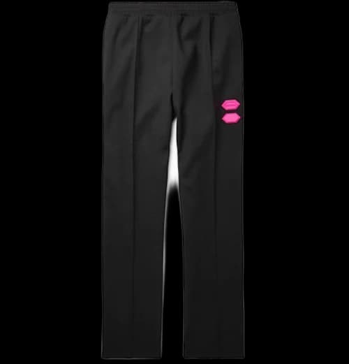 OFF-WHITE Logo Trimmed Stretch Jersey Sweatpants Black/Multicolor