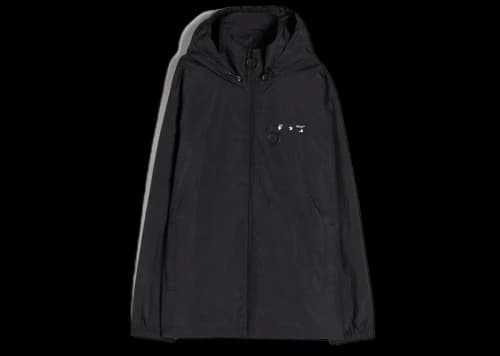 OFF-WHITE Logo Windbreaker Black