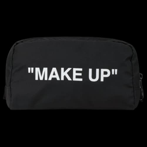 OFF-WHITE Make Up Pouch Black/White
