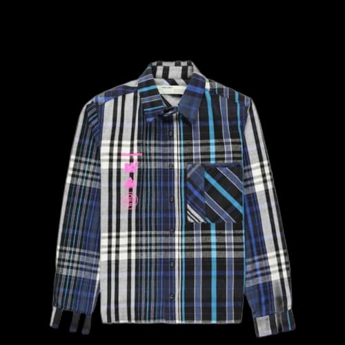OFF-WHITE Mariana De Silva Plaid Shirt Blue/Black