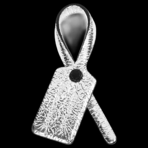 OFF-WHITE Metalic Zip Tie Silver