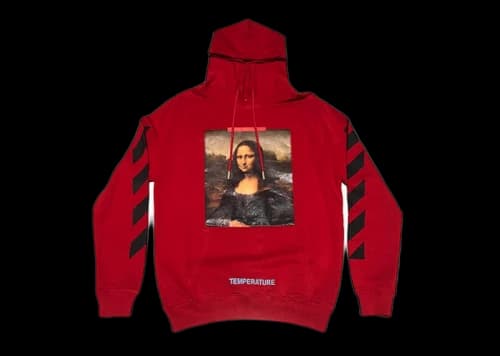 OFF-WHITE Mona Lisa Temperature Hoodie Red