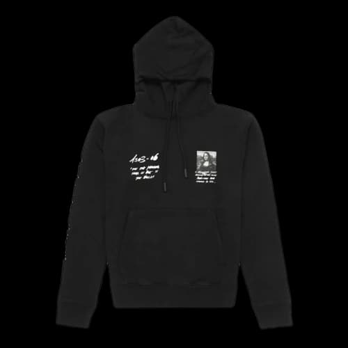 OFF-WHITE Monalisa Graphic Print Hoodie Black/White