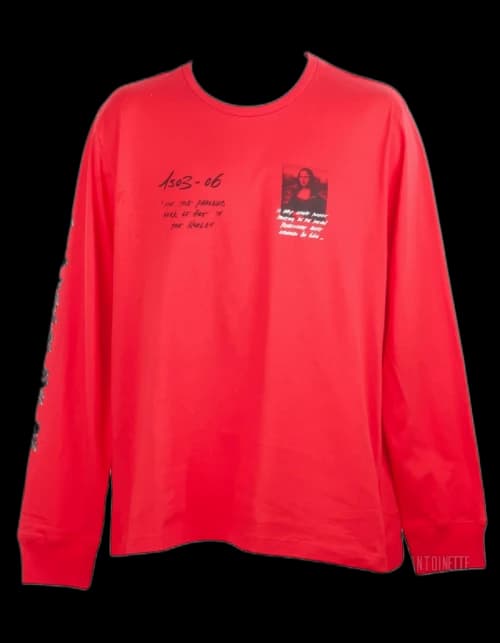 OFF-WHITE Monalisa Graphic Print L/S T-Shirt Red/Black