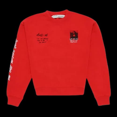 OFF-WHITE Monalisa Graphic Print Sweatshirt Red/Black/White
