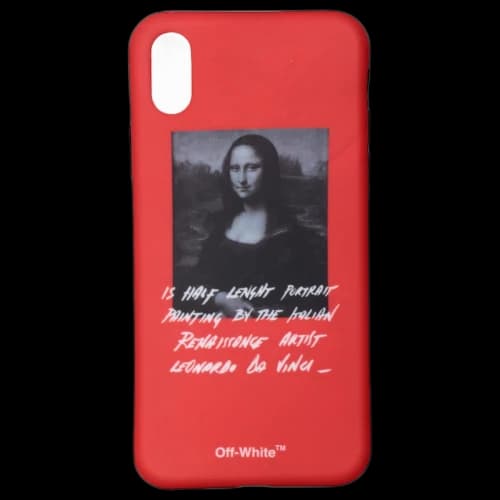 OFF-WHITE Monalisa iPhone X Case (SS19) Red/Black/White