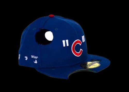OFF-WHITE New Era Chicago Cubs Fitted Hat Blue/Red