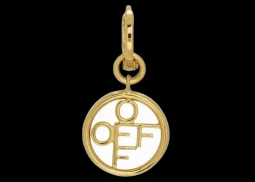 OFF-WHITE Off Circle Single Earring Gold