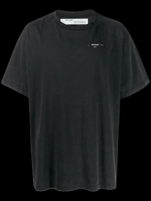 OFF-WHITE Oversized Abstract Arrows Embroidered T-Shirt Black/White