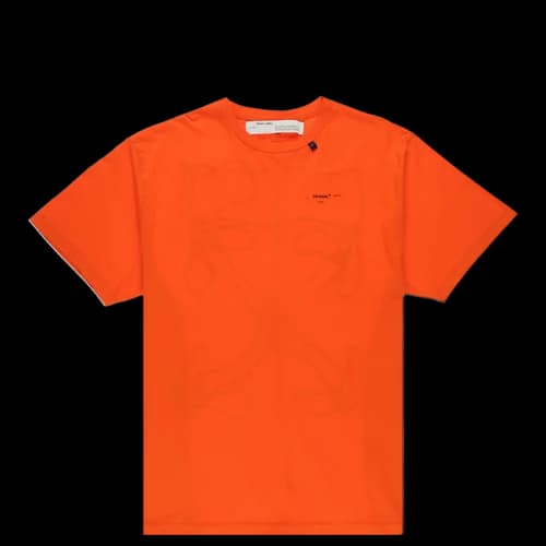 OFF-WHITE Oversized Abstract Arrows Embroidered T-Shirt Orange/Black