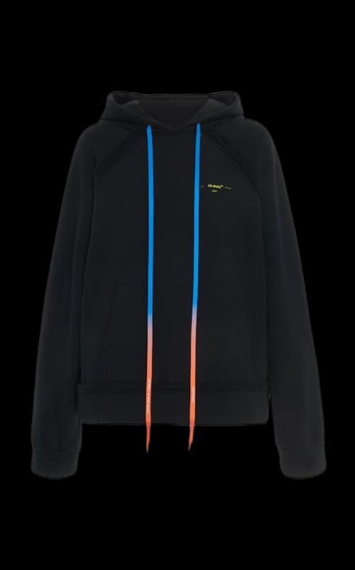 OFF-WHITE Oversized Acrylic Arrows Hoodie Black/Yellow