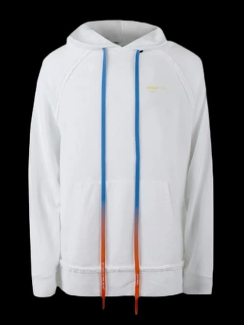 OFF-WHITE Oversized Acrylic Arrows Hoodie White/Yellow