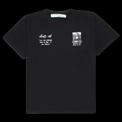 OFF-WHITE Oversized Monalisa Graphic Print T-Shirt Black/White