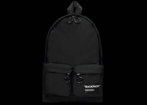 OFF-WHITE Quote Backpack "BACKPACK" Black/White
