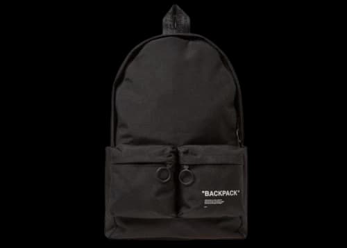 OFF-WHITE Quote Backpack Black
