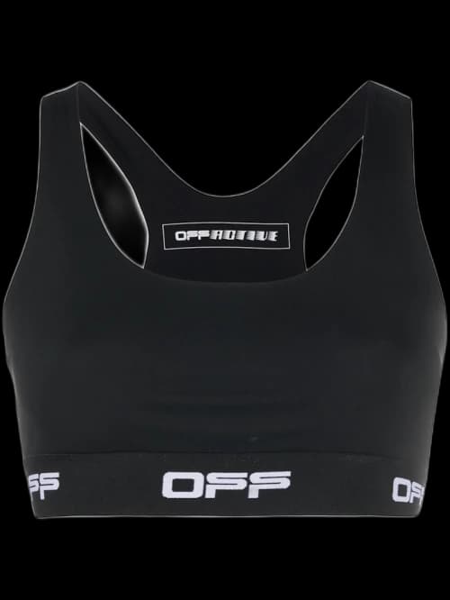 OFF-WHITE Racerback Sports Bra Black/White