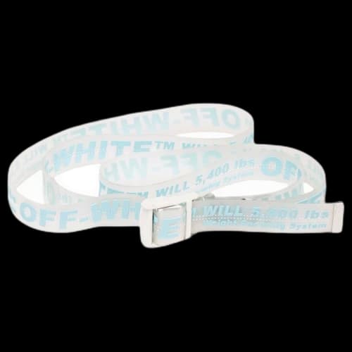 OFF-WHITE Rubber Industrial Belt Transparent/Light Blue