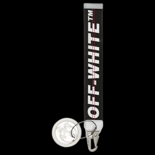 OFF-WHITE Rubber Industrial Keychain (SS19) Black/White