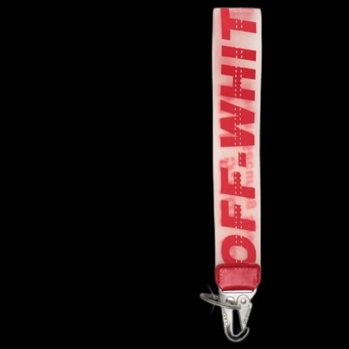 OFF-WHITE Rubber Industrial Keychain (SS19) Red